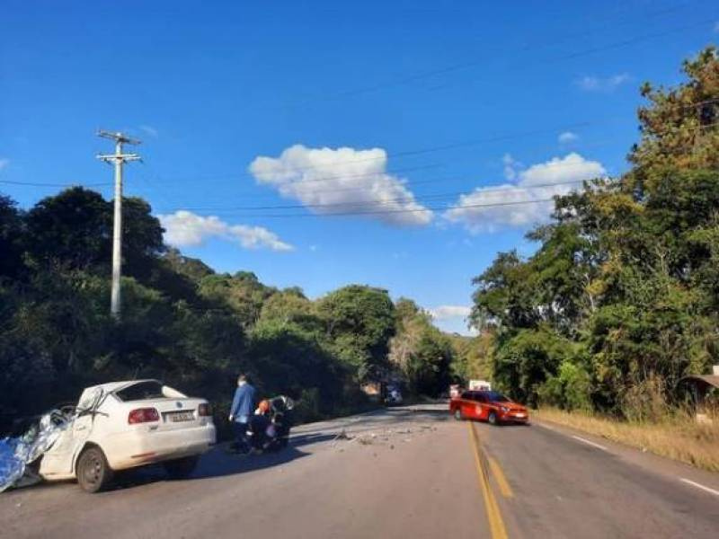 Duas pessoas morrem em gravíssimo acidente na rodovia ERS-129 em Guaporé