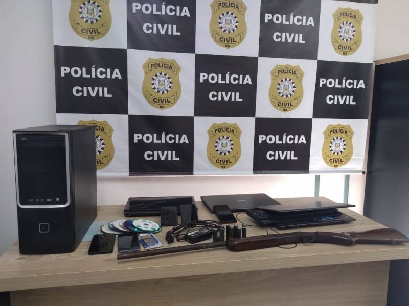 Polícia Civil no combate ao abuso e exploração sexual de crianças e adolescentes realiza apreensões em São Luiz Gonzaga