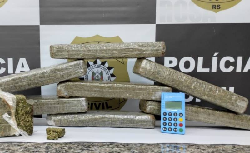 Santoangelense preso em flagrante por tráfico de drogas