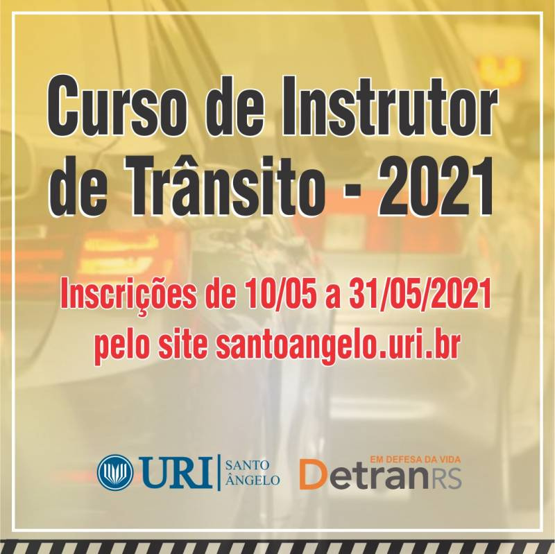 URI inscreve até dia 31 para Instrutor de Trânsito no formato on-line