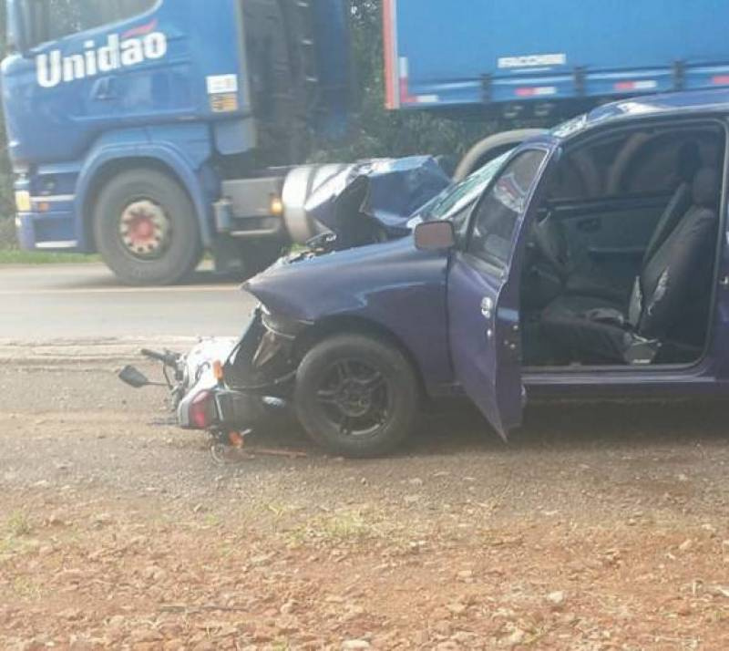 Colisão entre carro e moto deixa um morto na RS 210 em Boa Vista do Buricá
