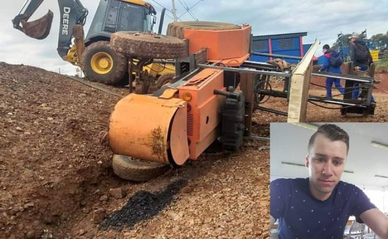 Homem morre após tombamento de trator na região noroeste