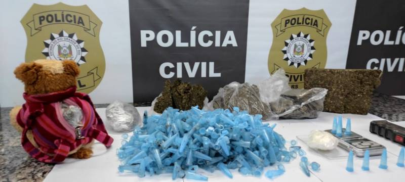 Homem é preso por tráfico de drogas no Bairro Ditz, em Santo Ângelo