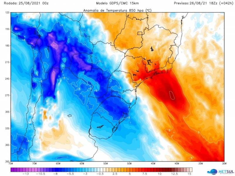 O que esperar da nova massa de ar frio e da geada que chegam ao Rio Grande do Sul