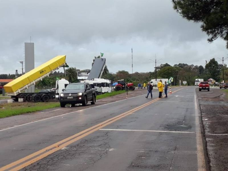 Manifestação dos caminhoneiros em São Luiz Gonzaga é encerrada