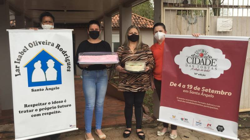 Festival Cidade das Tortas promove entrega de tortas ao Lar da velhice