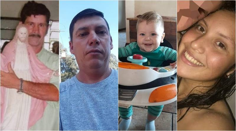 Pai, filha, neto e um amigo são as vítimas fatais do acidente envolvendo carreta de Panambi na BR-153