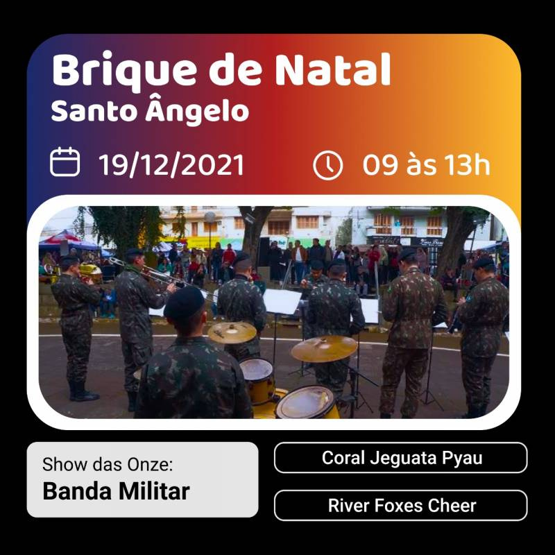 Banda Militar no Show das onze no Brique da Praça