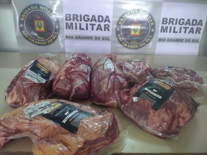 Casal é preso em flagrante ao furtar carne em Supermercado de Santo Ângelo