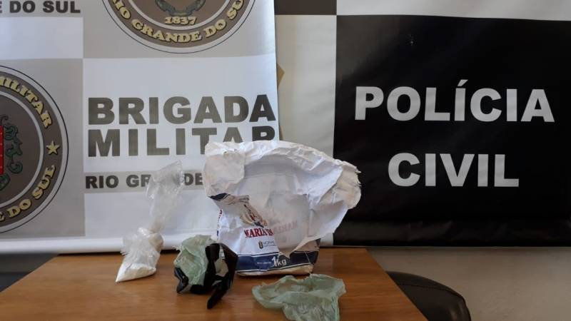 Mulher é presa em flagrante por posse de cocaína em Santo Antônio das Missões