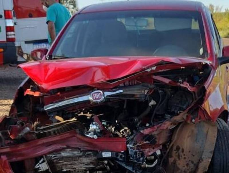 Acidente de trânsito deixa cinco feridos na RSC 163 em Barra do Guarita