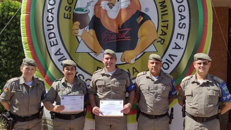 Formatura do Curso de Instrutores Proerd em Santa Rosa