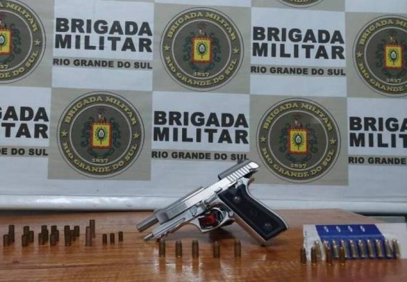 Homem de 39 anos atira contra uma boate em Horizontina e acaba preso pela Brigada Militar