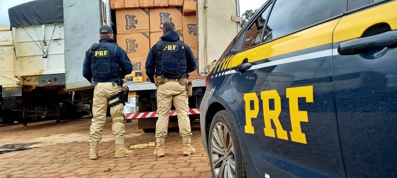Operação Égide na área da Delegacia PRF de Ijuí apreende mais de meio milhão em produtos contrabandeados