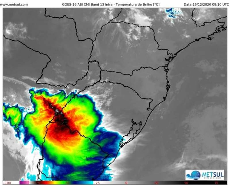 Temporais avançam pelo Rio Grande do Sul neste sábado alertam meteorologistas