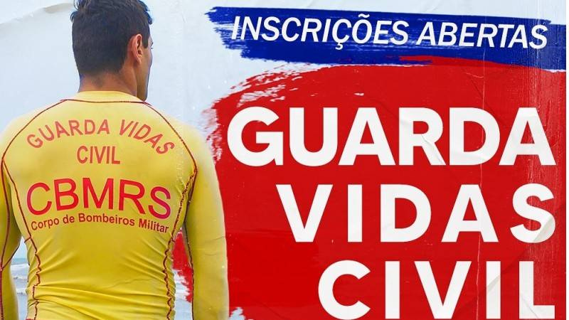 Inscrições para guarda-vida civil temporário se encerram em 31 de outubro