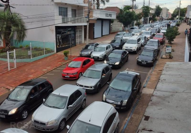 Domingo de grande movimentação no centro de Santo Ângelo